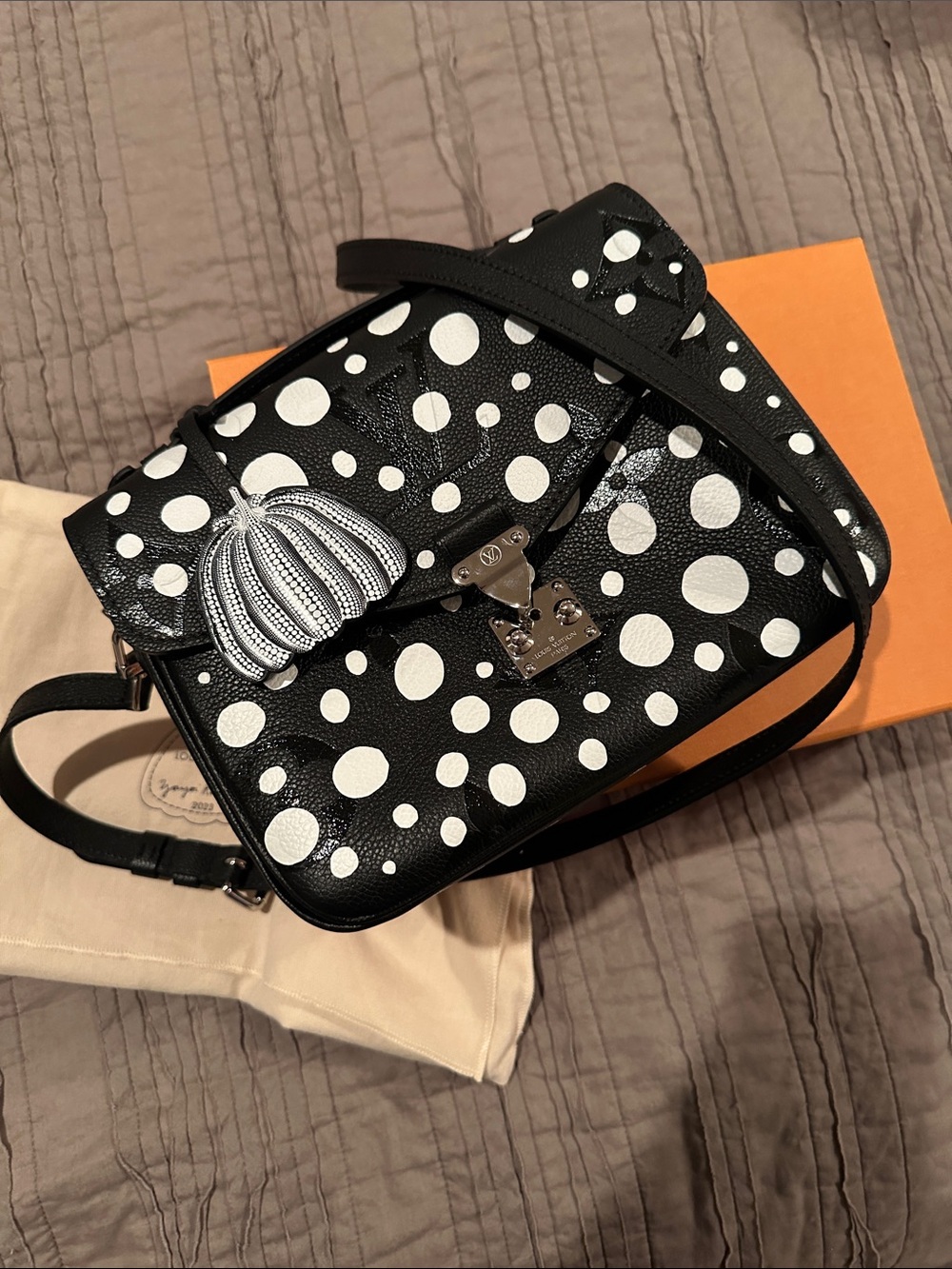 Louis Vuitton Yayoi Kusama Black & White Polka Dot Crossbody Bag